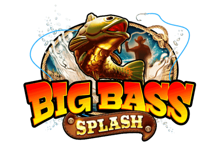 Big Bass Splash slot logo with bass fish mascot emblem